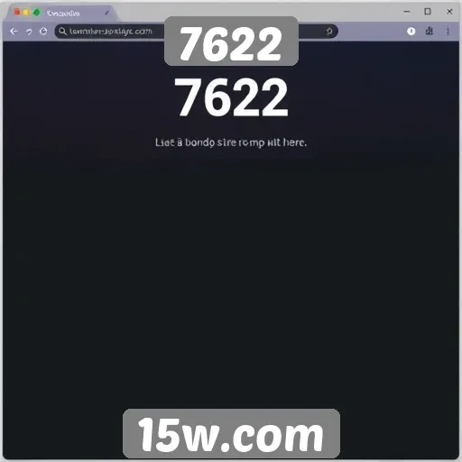 Experiência do usuário no site 7622 e suas funcionalidades