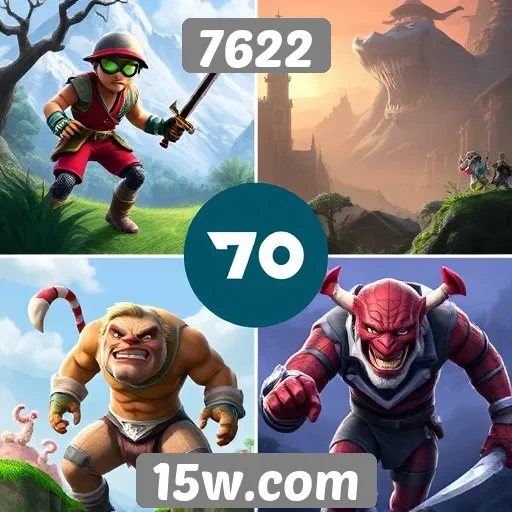 Comparação entre jogos populares disponíveis no 7622